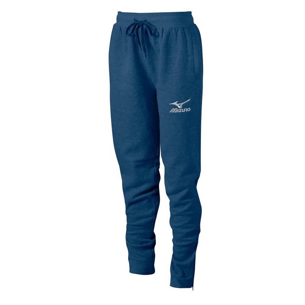 Pantalones Mizuno Jogger Long Mujer Azul Marino España LWYC-15246